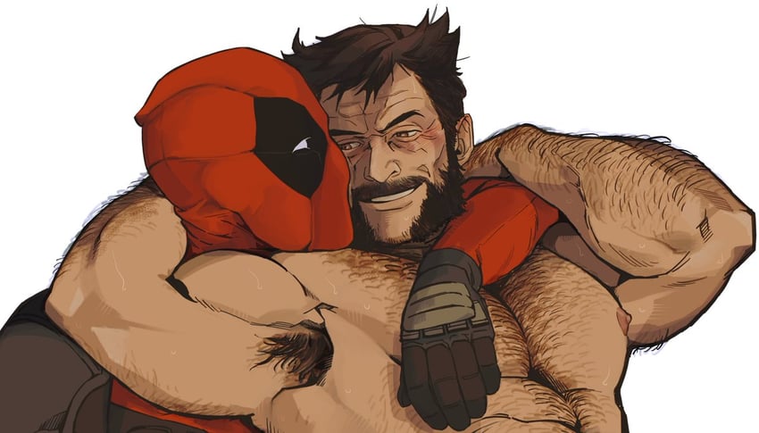 wolverine and deadpool (marvel and 4 more) drawn by bonjourdraws