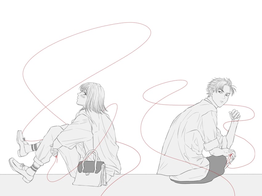 takahashi keisuke and iwase kyouko (initial d) drawn by user_vnam8525