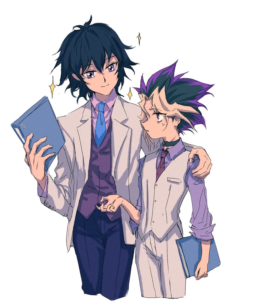 muto yugi and kaiba mokuba (yu-gi-oh! and 1 more) drawn by spot_dian