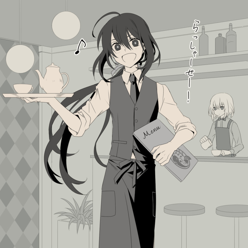 namazuo toushirou and honebami toushirou (touken ranbu) drawn by honegai