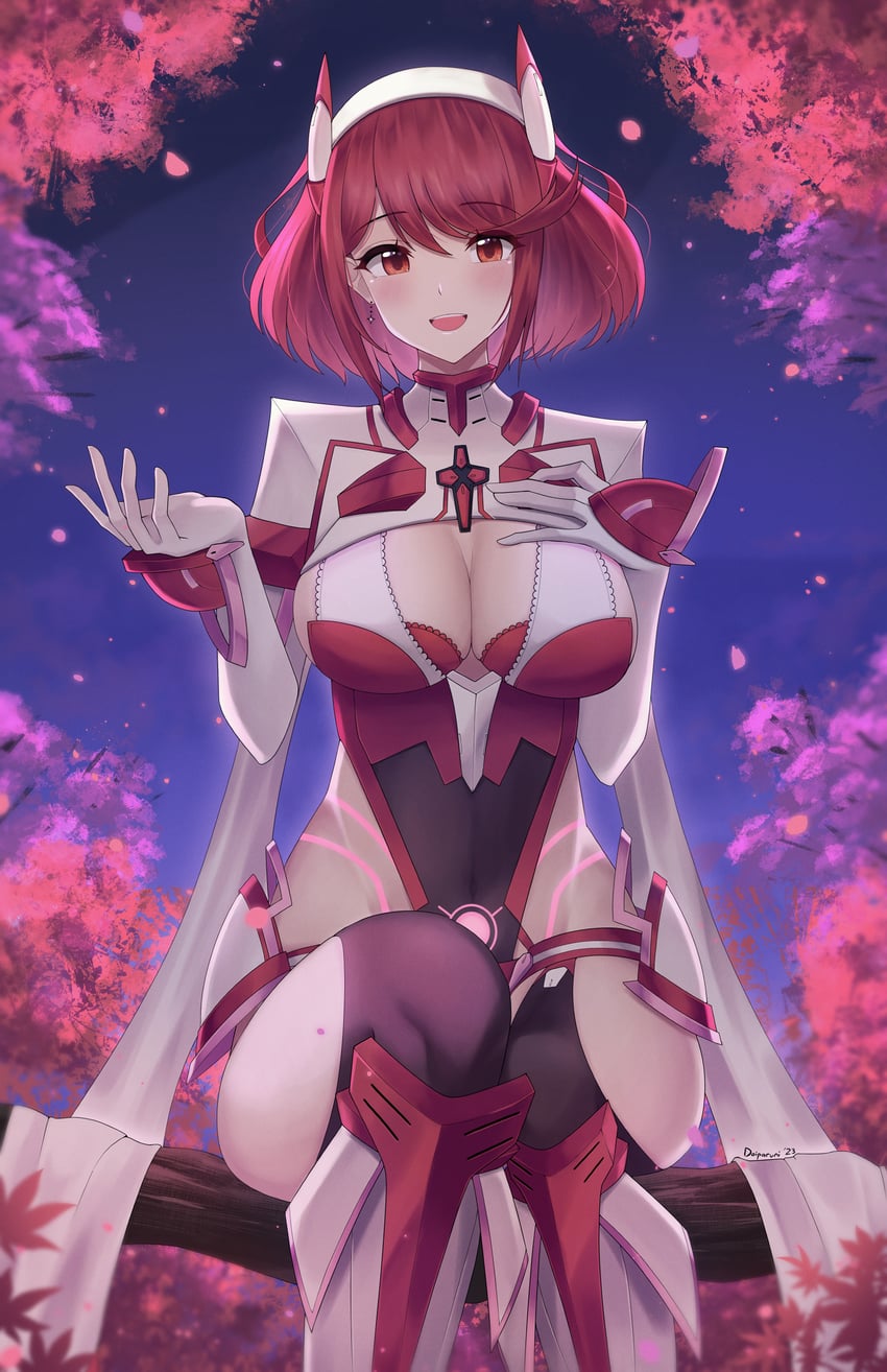 pyra (xenoblade chronicles and 1 more) drawn by doiparuni
