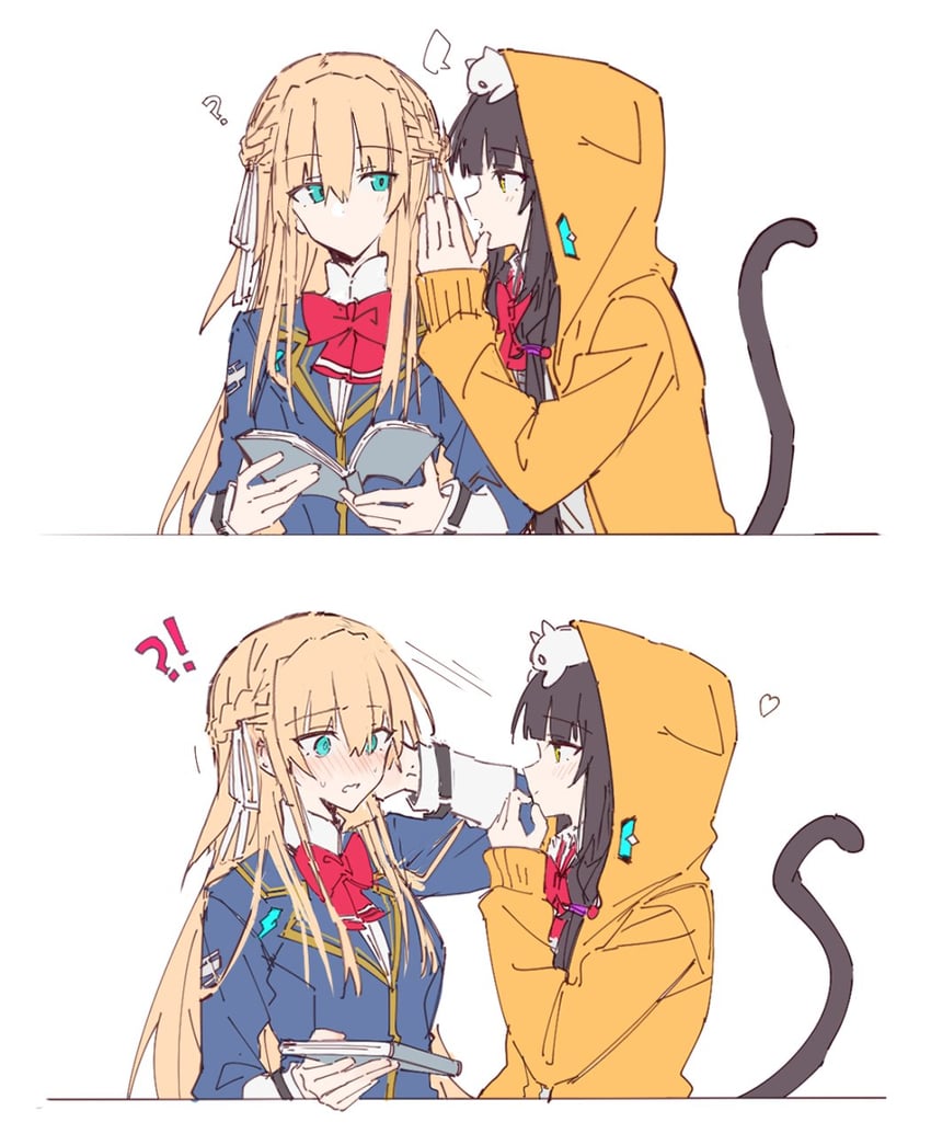 asakura karen and toujou tsukasa (heaven burns red) drawn by wuubaiwan