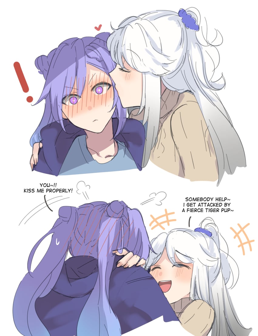 keqing and ningguang (genshin impact) drawn by hinagi_(fox_priest)
