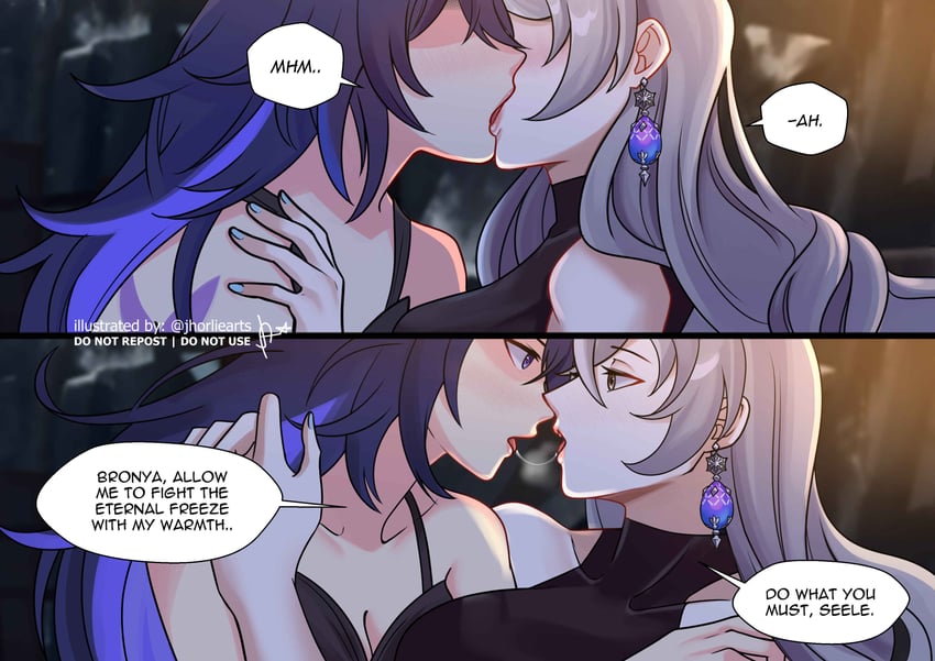 bronya rand and seele (honkai and 1 more) drawn by jhorliearts