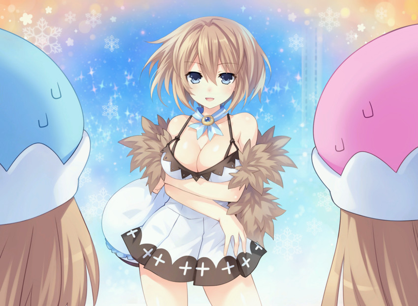 blanc, rom, and ram (neptune and 1 more) drawn by tsunako