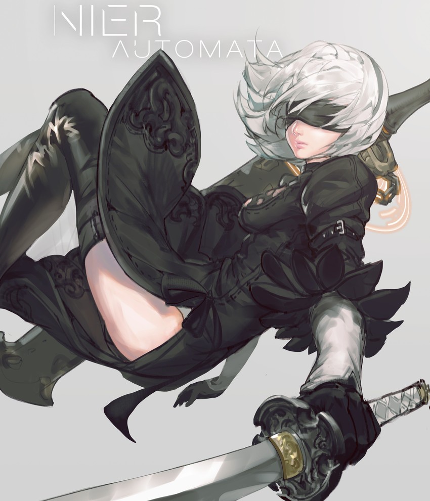2b (nier and 1 more) drawn by urorong
