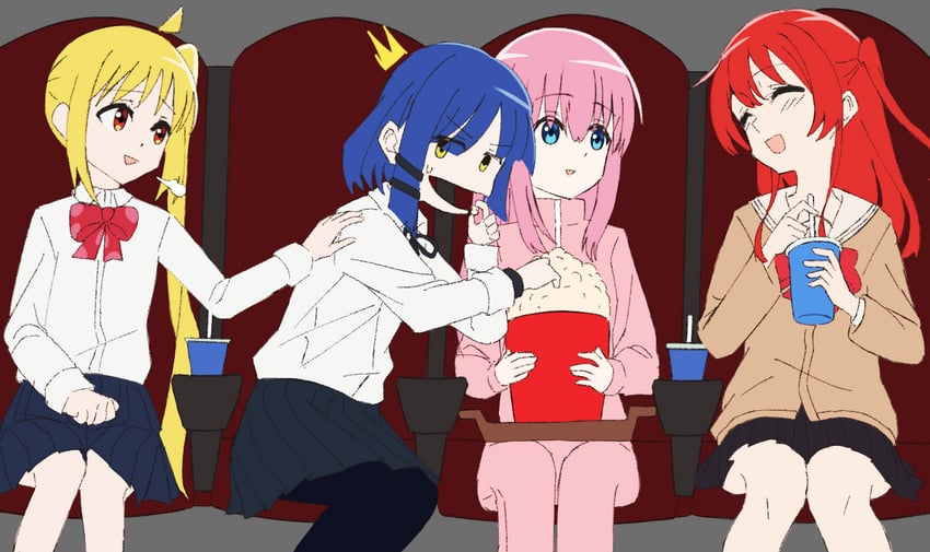 gotoh hitori, kita ikuyo, ijichi nijika, and yamada ryo (bocchi the rock!) drawn by benjamin_(user_cajx4852)