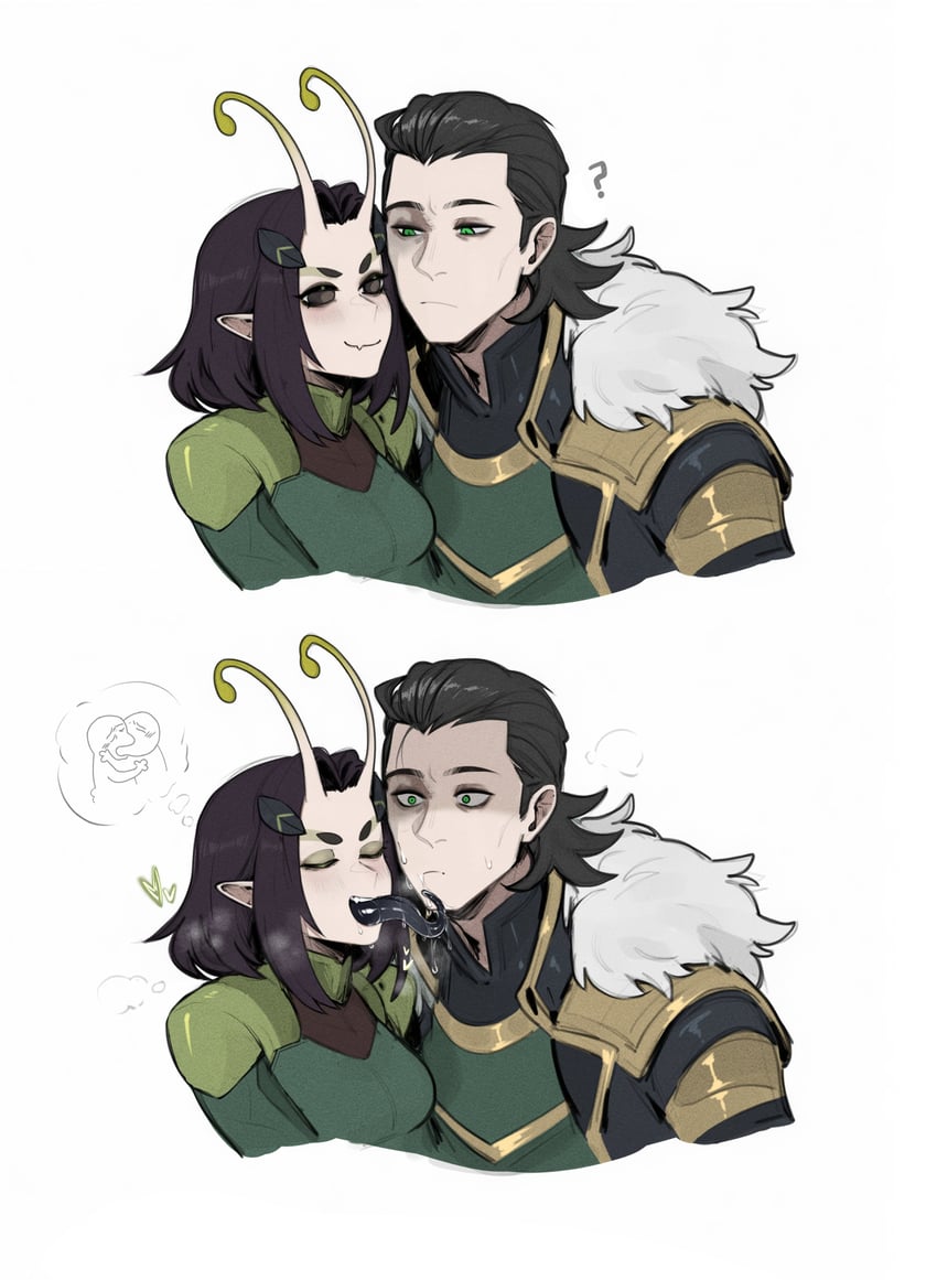 loki and mantis (marvel and 3 more) drawn by masoq