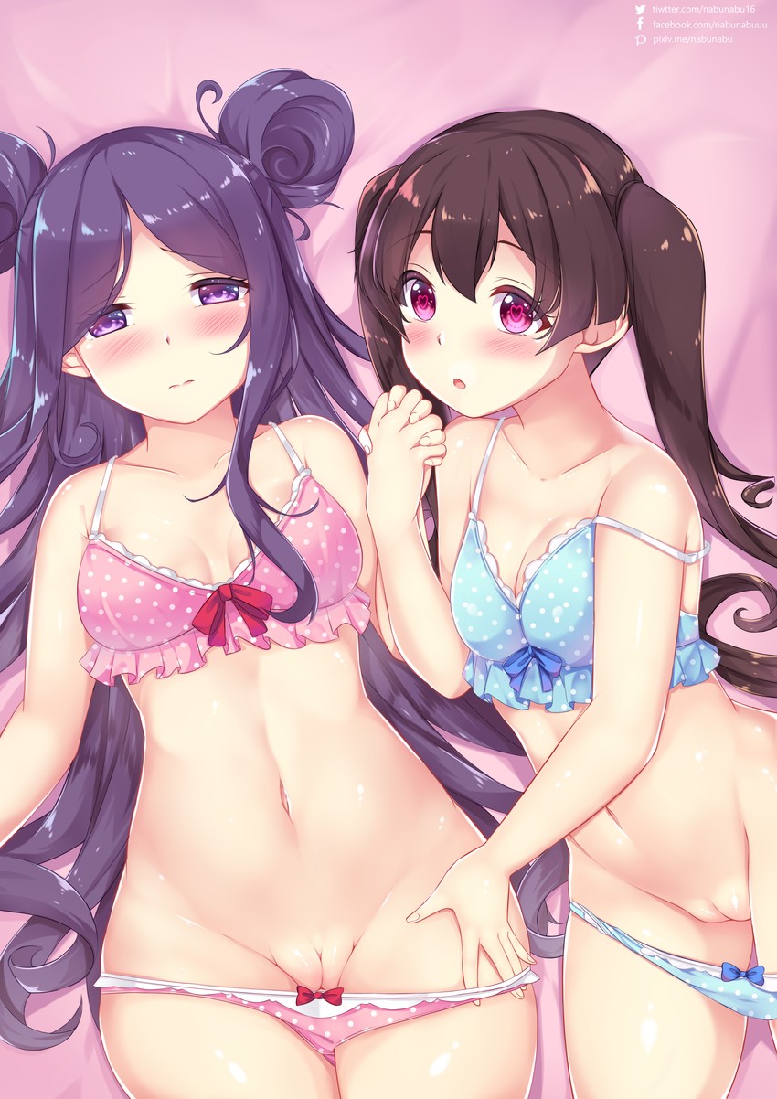 sekino roko and midori hemo (ochikobore fruit tart) drawn by nabunabu