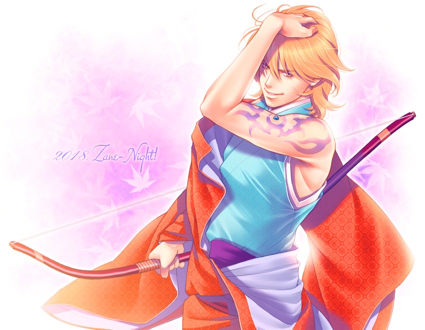 taira no katsuzane (harukanaru toki no naka de and 1 more) drawn by kiske
