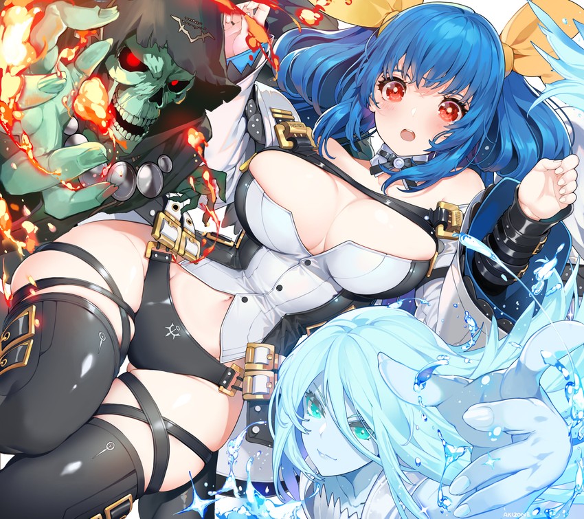 dizzy, necro, and undine (guilty gear and 1 more) drawn by akizone