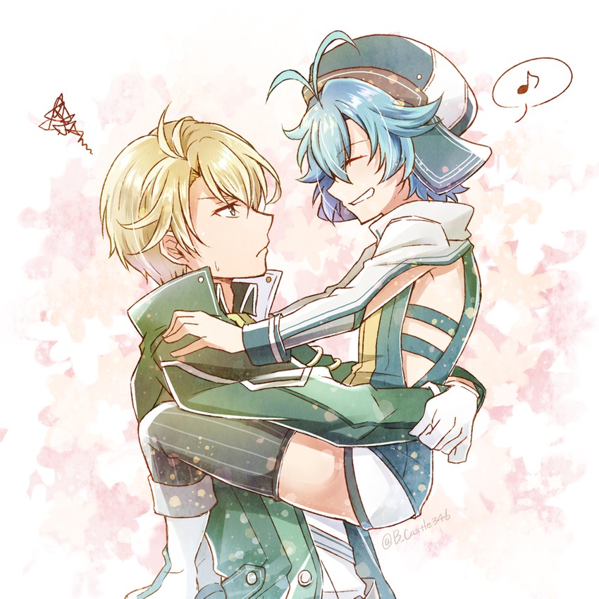 millium orion and jusis albarea (eiyuu densetsu and 2 more) drawn by mishiro_(andante)