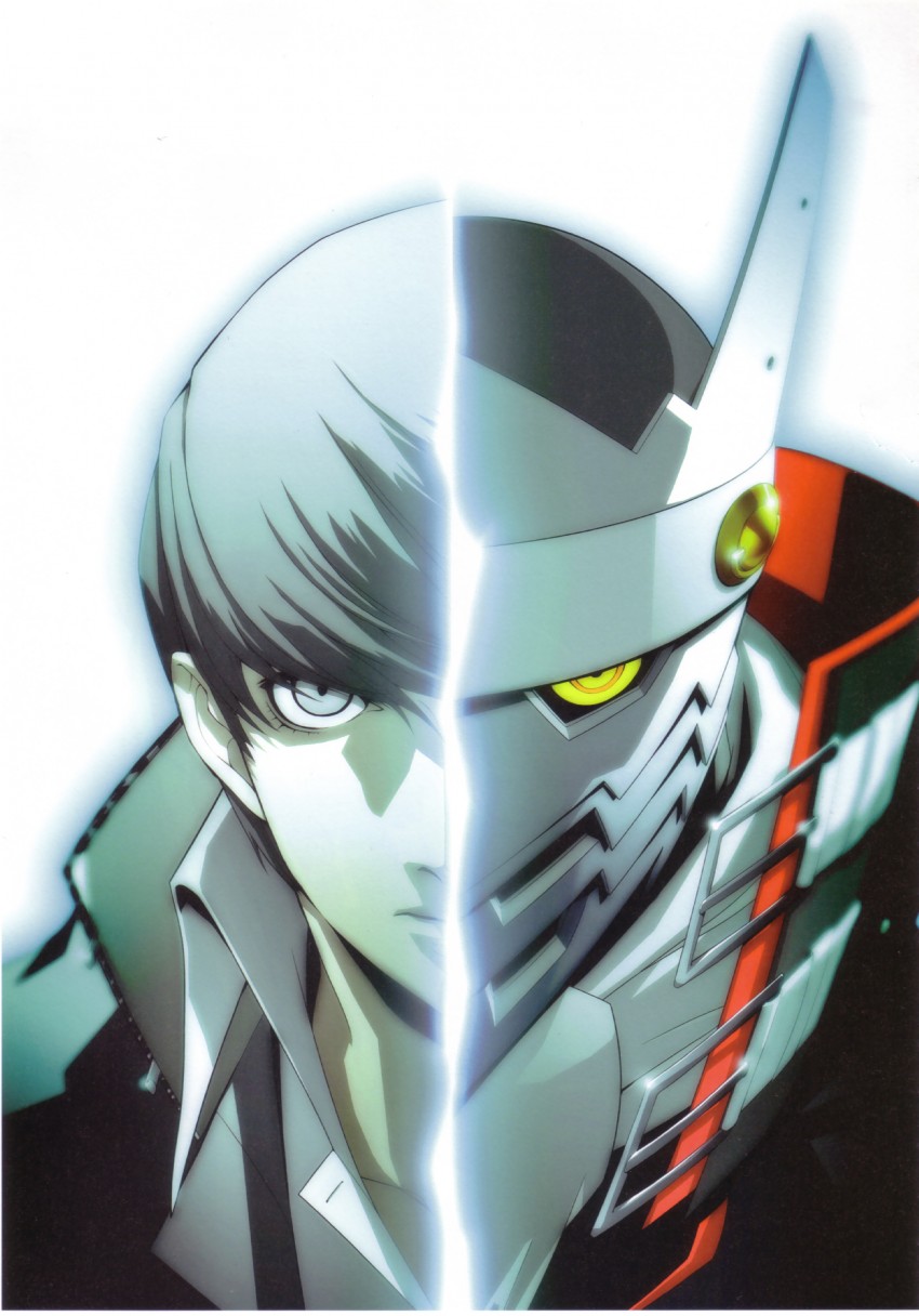 narukami yu and izanagi (persona and 1 more) drawn by soejima_shigenori