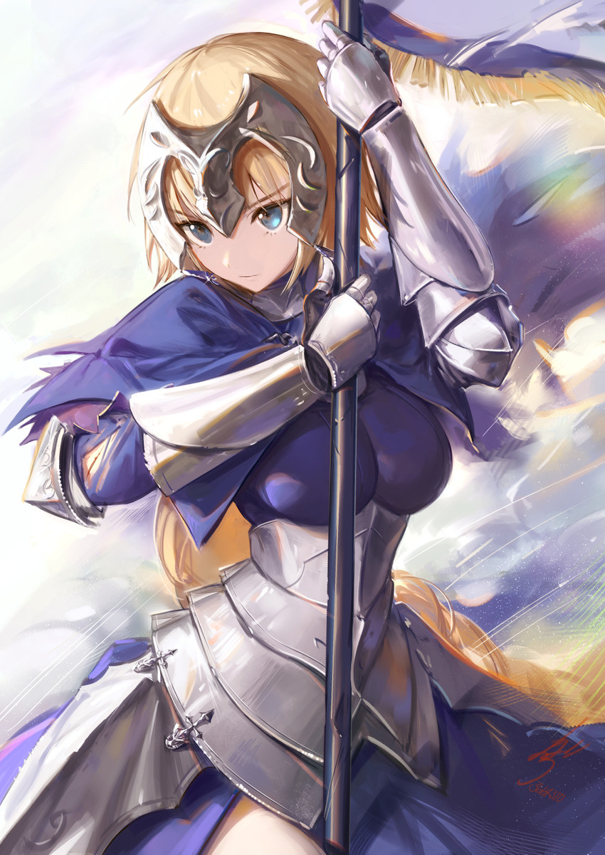 jeanne d'arc (fate and 1 more) drawn by hoojiro
