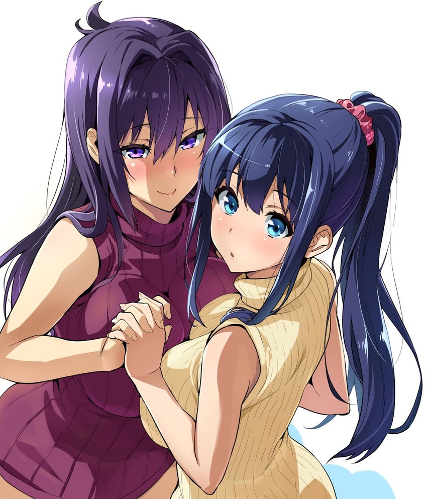 nijou aki and amaya haruko (maken-ki!) drawn by takeda_hiromitsu