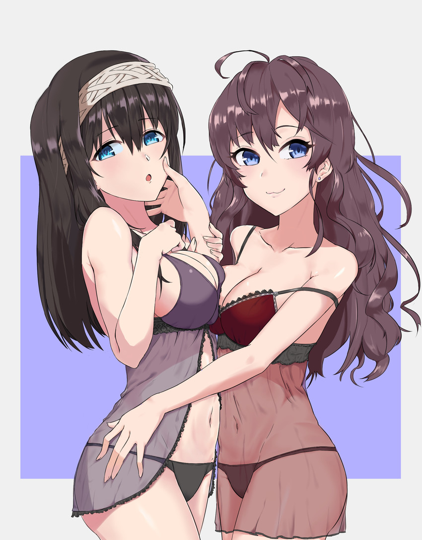 sagisawa fumika and ichinose shiki (idolmaster and 2 more) drawn by nemoga