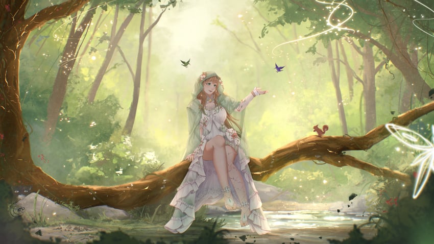 ayunda risu (hololive and 1 more) drawn by local_catto