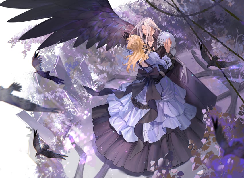 cloud strife and sephiroth (final fantasy and 2 more) drawn by xianyu314