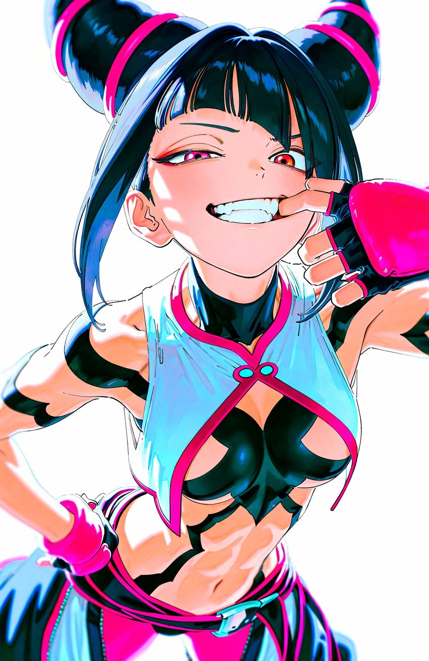han juri (street fighter and 1 more) drawn by hoshino_akarii