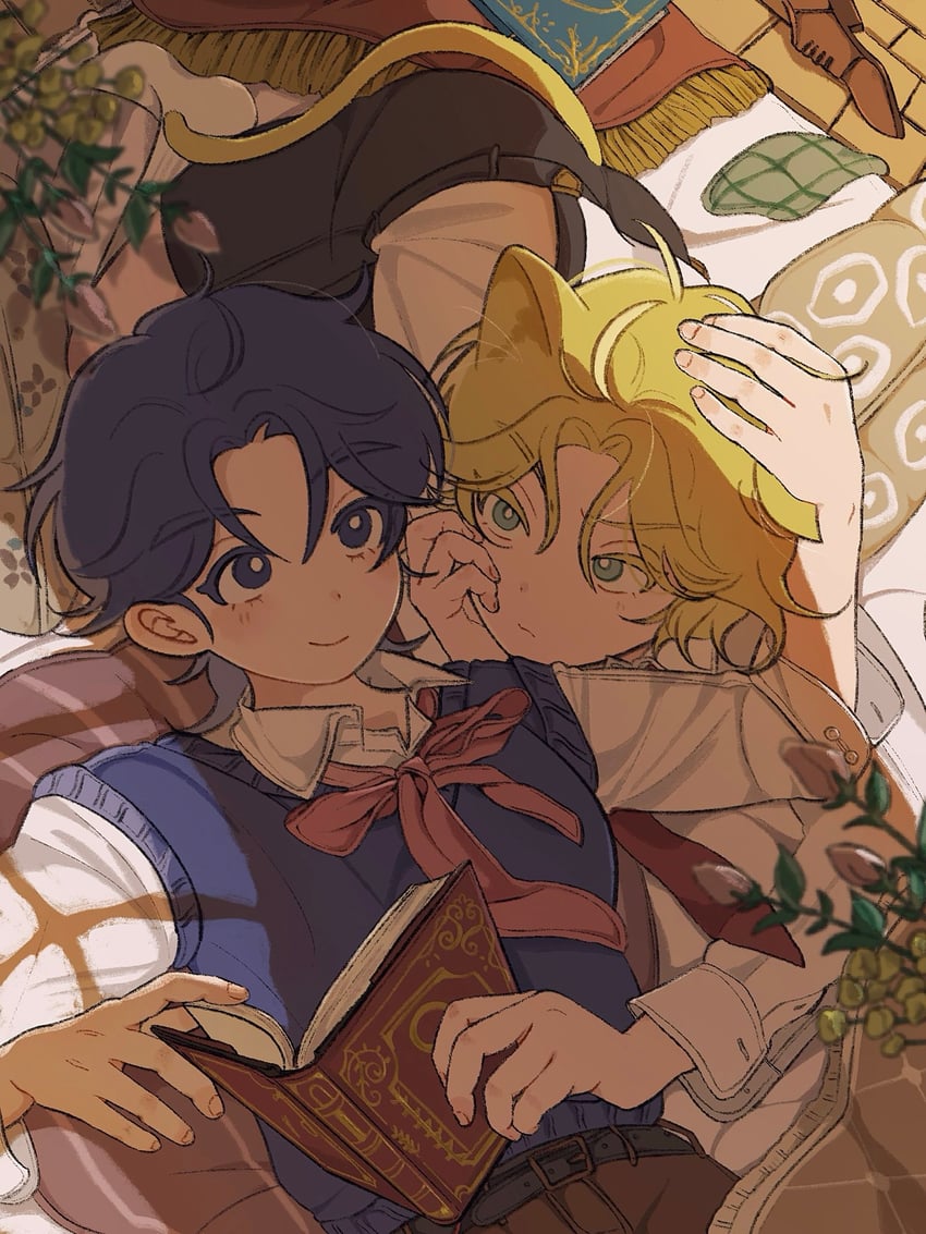 dio brando and jonathan joestar (jojo no kimyou na bouken and 2 more) drawn by inu_koro_koro