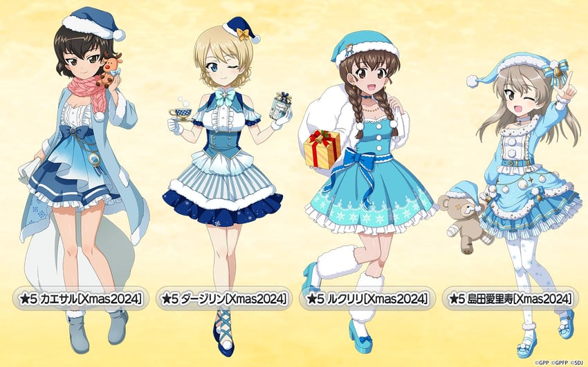 darjeeling, shimada arisu, boko, rukuriri, and caesar (girls und panzer and 1 more)