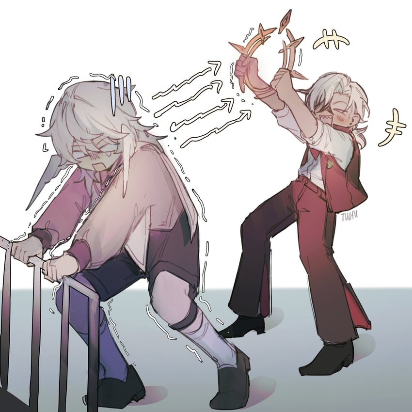 sunday and boothill (honkai and 1 more) drawn by tuofu