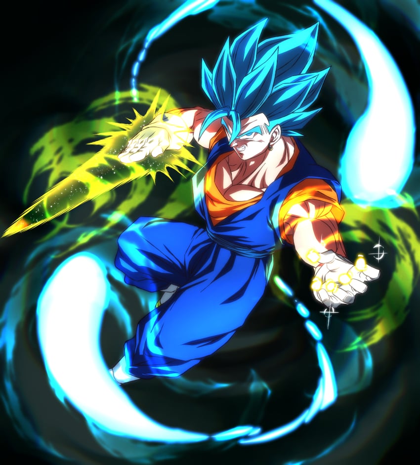 vegetto (dragon ball and 2 more) drawn by rom_(20)