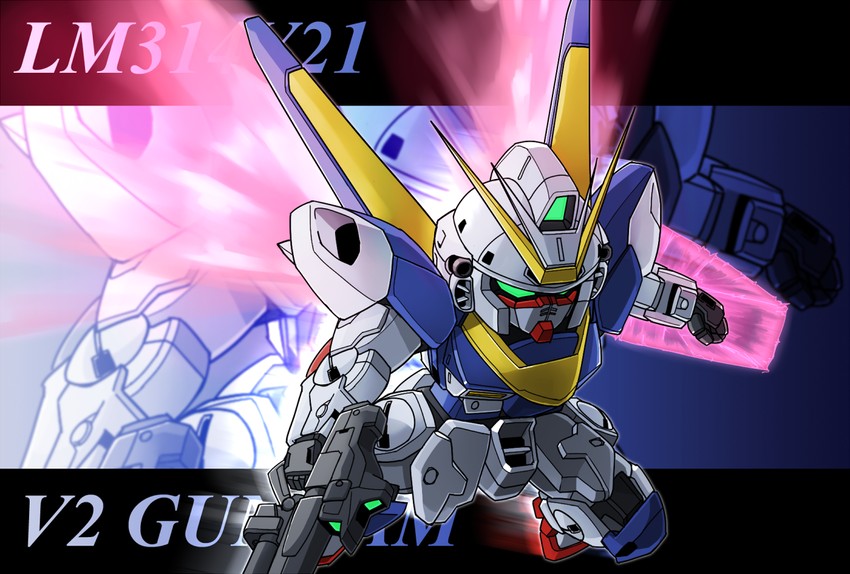 v2 gundam (gundam and 2 more) drawn by memento_vivi
