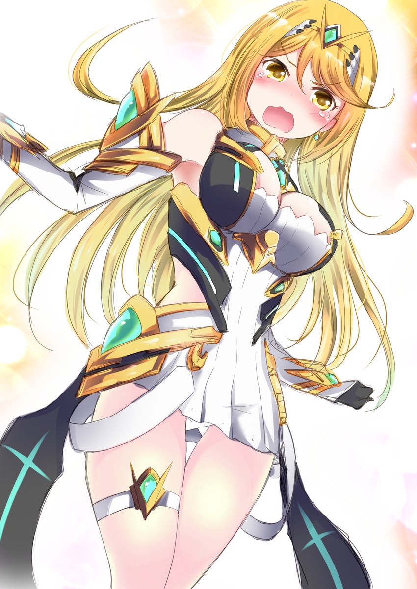 mythra (xenoblade chronicles and 1 more) drawn by zero-theme