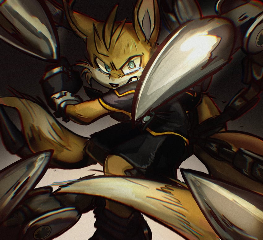 nine (sonic and 1 more) drawn by rat_riot