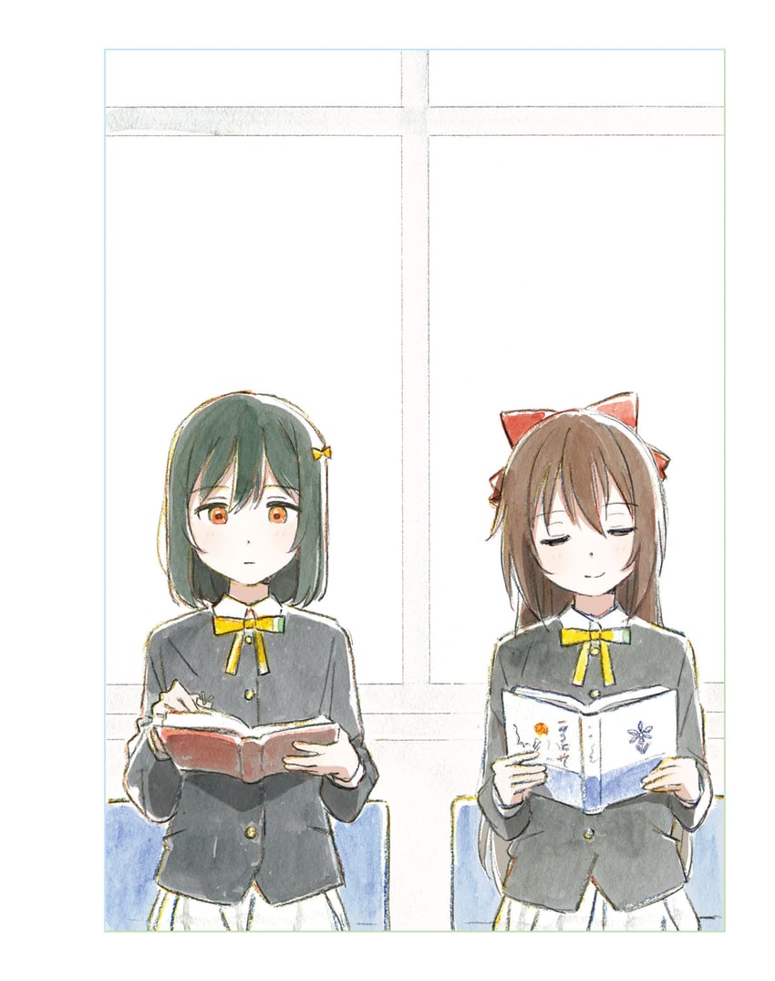 osaka shizuku and mifune shioriko (love live! and 1 more) drawn by mebachi