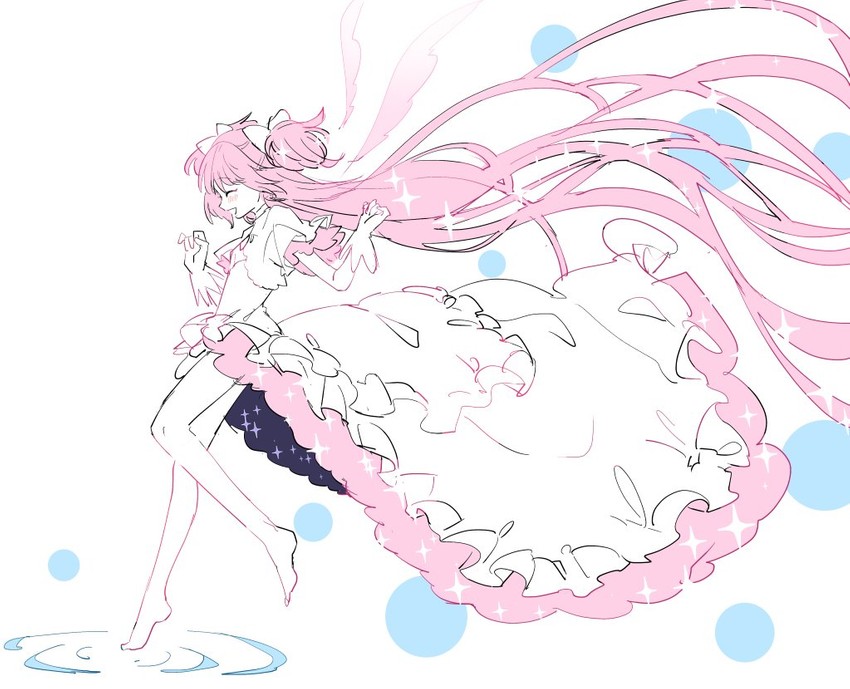 kaname madoka and ultimate madoka (mahou shoujo madoka magica) drawn by pipi_o_(pipioo08)