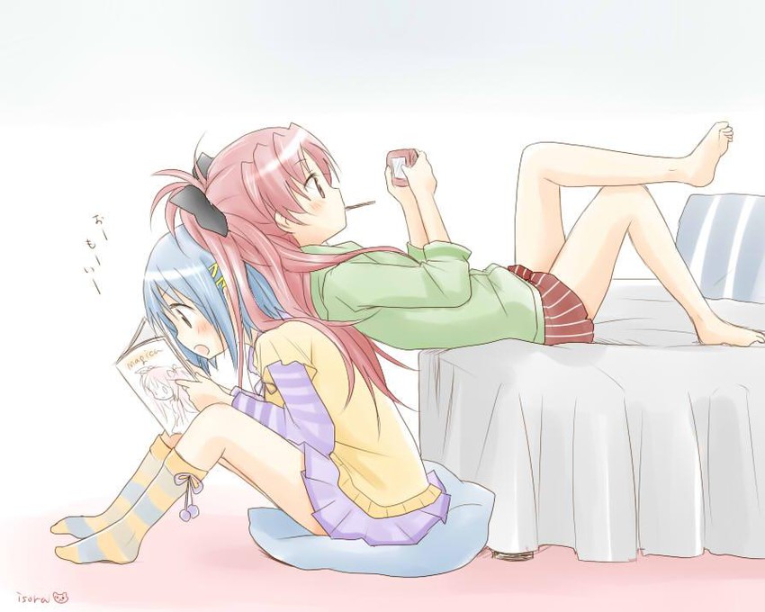 kaname madoka, miki sayaka, sakura kyoko, and ultimate madoka (mahou shoujo madoka magica) drawn by isora