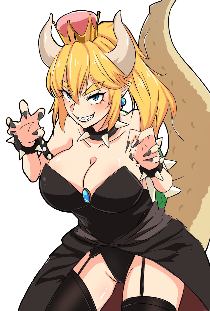 bowsette (mario and 1 more) drawn by kasoku_souchi