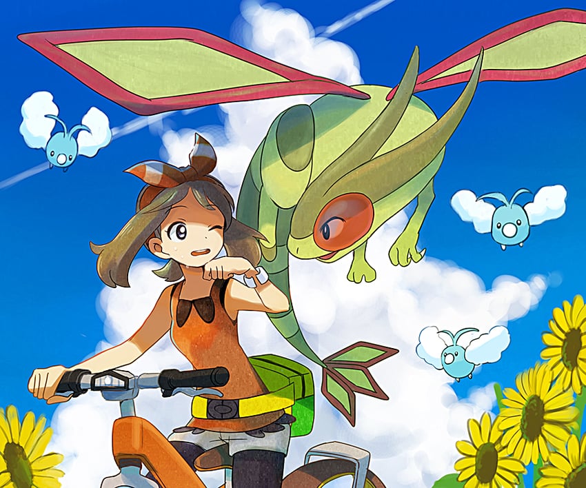 may, flygon, and swablu (pokemon and 1 more) drawn by popcorn_91