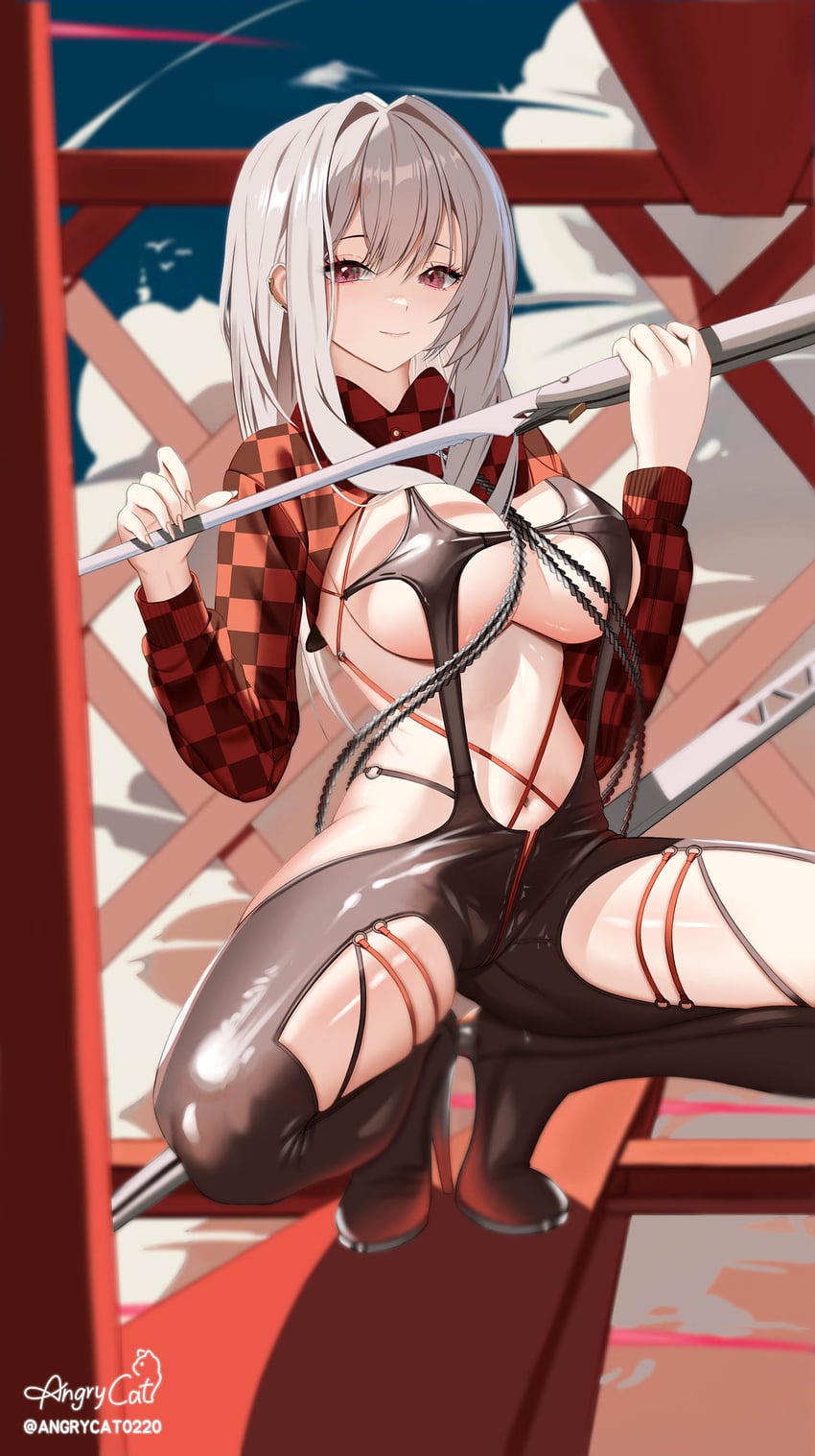 scarlet (goddess of victory: nikke and 1 more) drawn by angrycat_(tkuw2438)