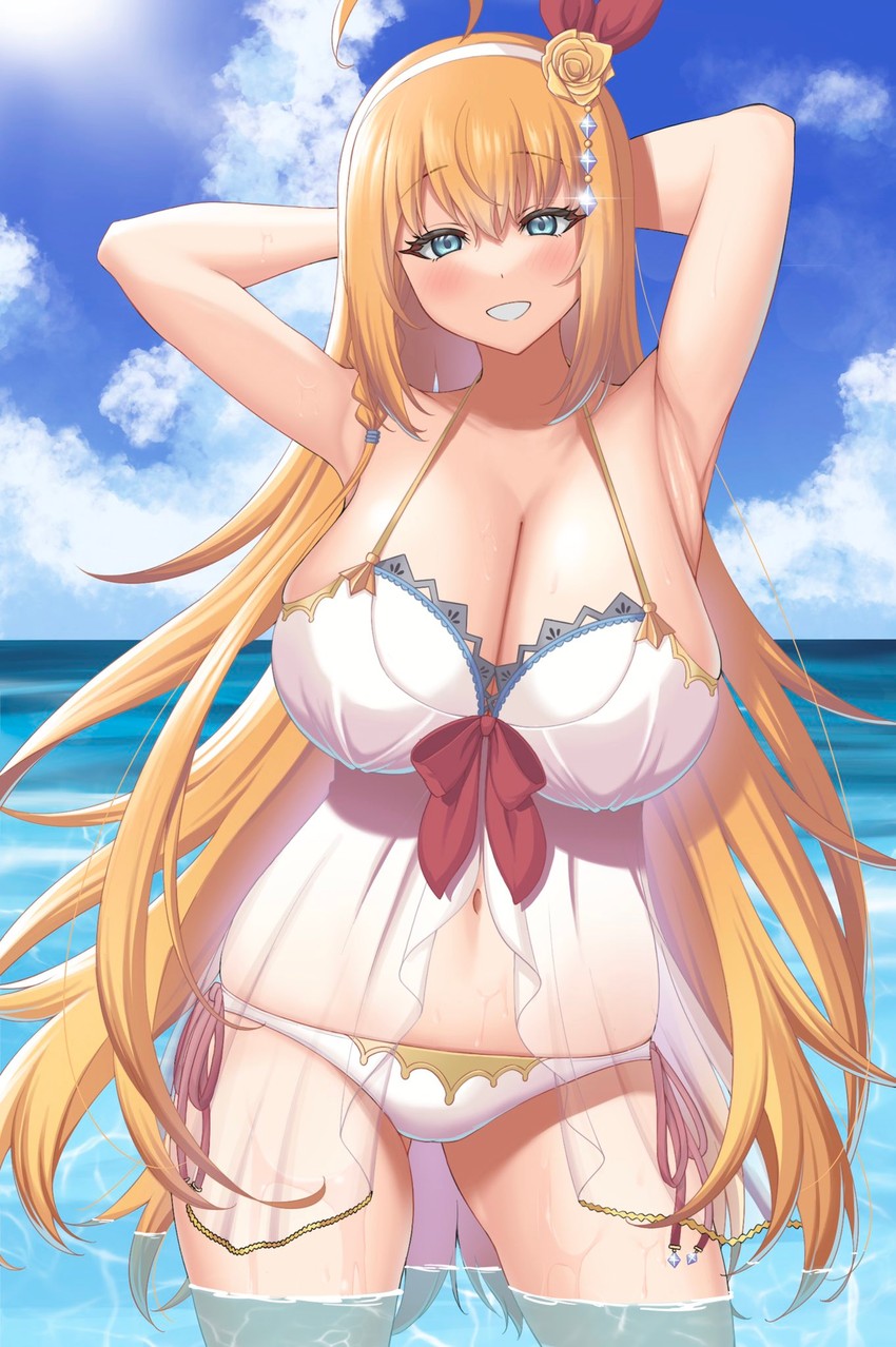 pecorine (princess connect!) drawn by period_(anony_83)