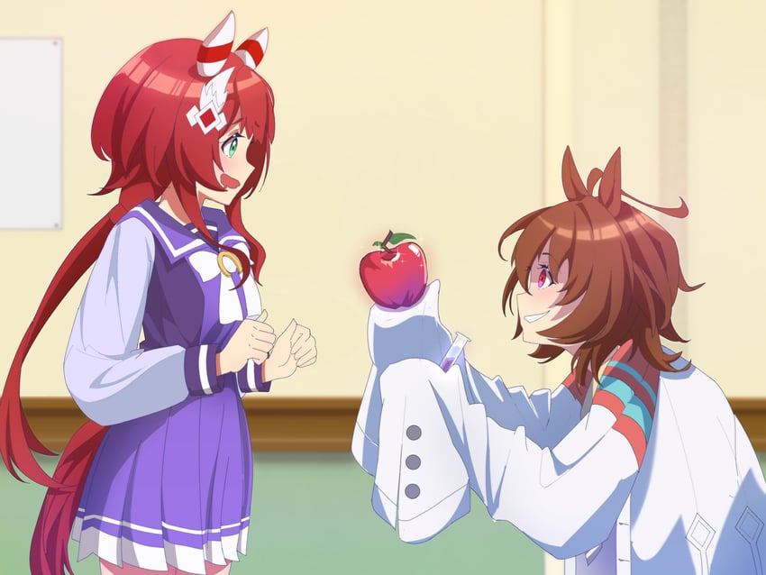 agnes tachyon and win variation (umamusume and 1 more) drawn by koiwaikana