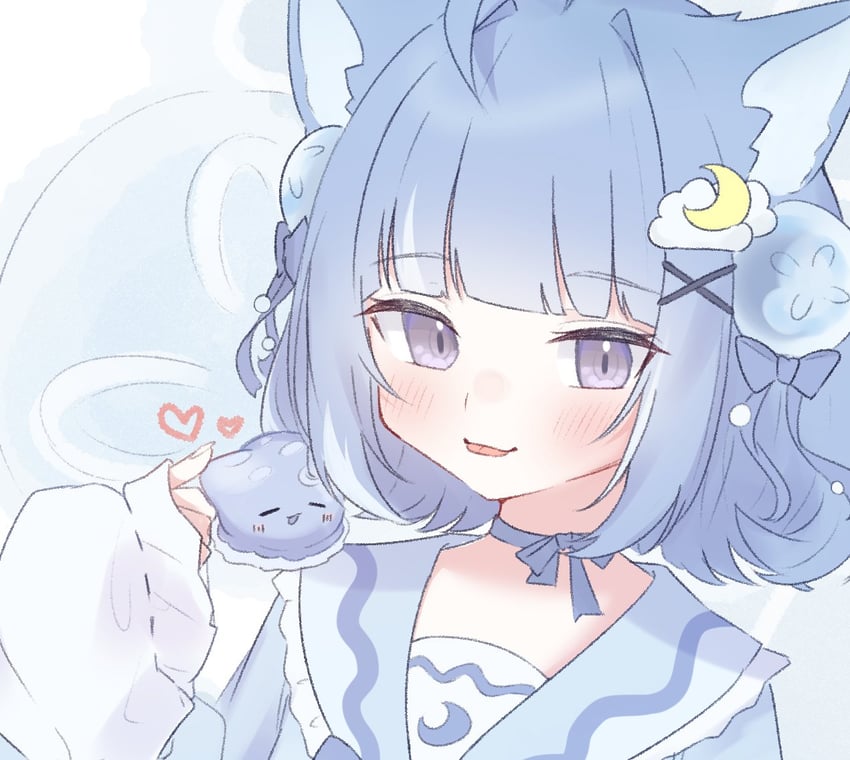 kurageu roa (indie virtual youtuber) drawn by ao_growth_25