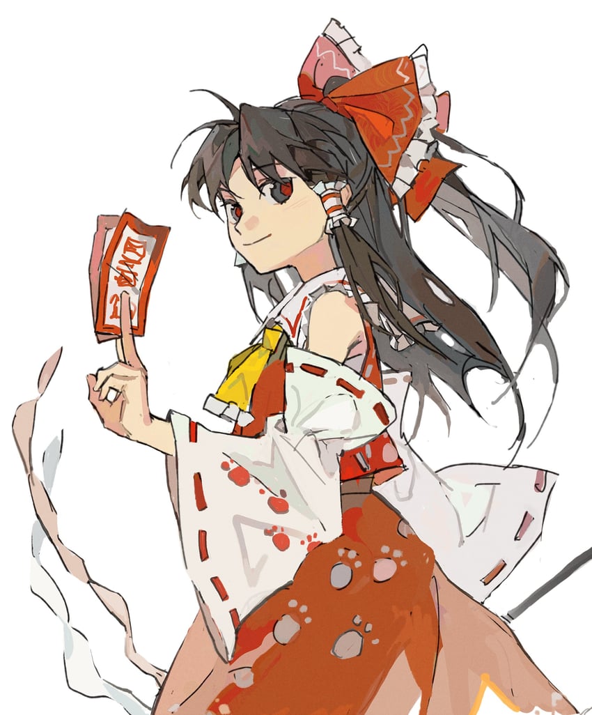 hakurei reimu (touhou and 1 more) drawn by miko_(15476997)