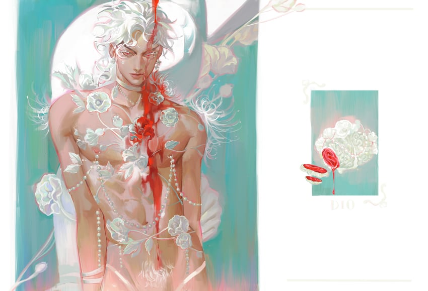 dio brando (jojo no kimyou na bouken and 1 more) drawn by ashva