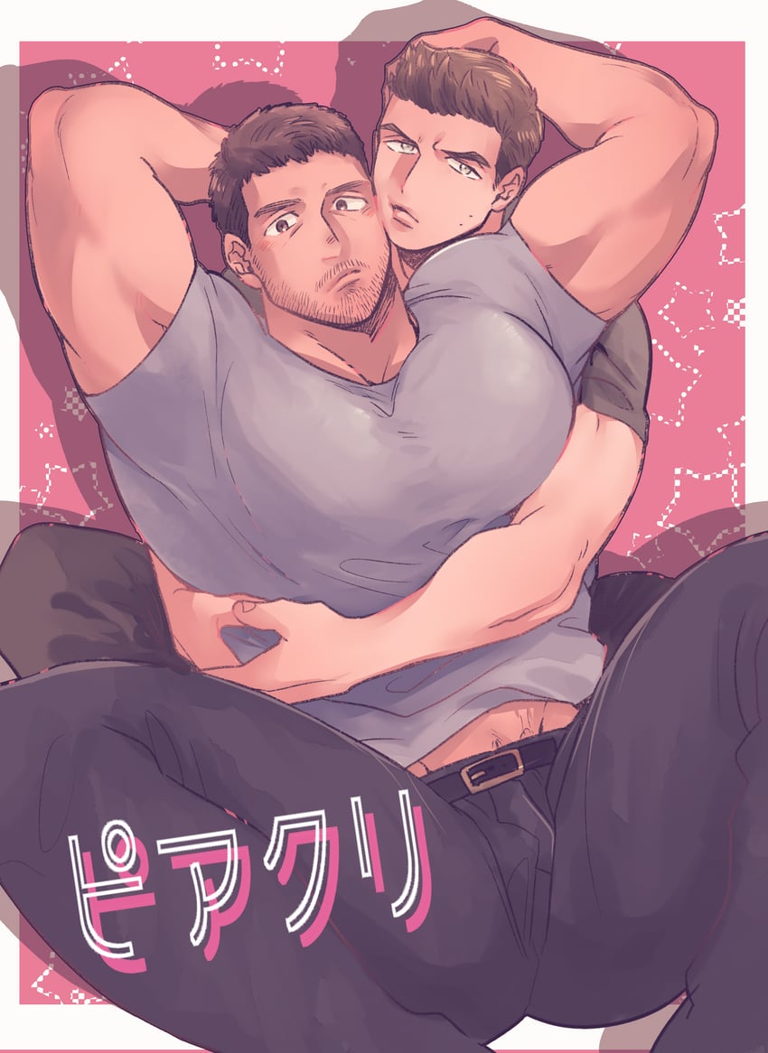 chris redfield and piers nivans (resident evil and 1 more) drawn by gold_5610