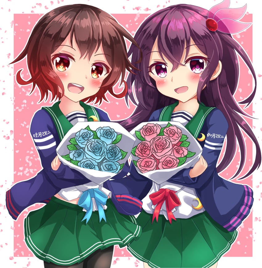 mutsuki, kisaragi, mutsuki kai ni, and kisaragi kai ni (kantai collection) drawn by sills