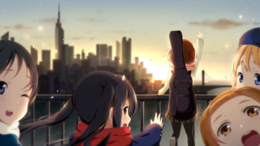 akiyama mio, nakano azusa, hirasawa yui, tainaka ritsu, and kotobuki tsumugi (k-on!) drawn by xiao_ren