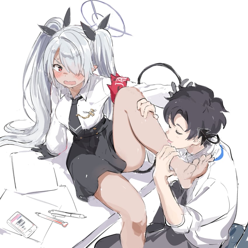 sensei and iori (blue archive and 1 more) drawn by nprmtp