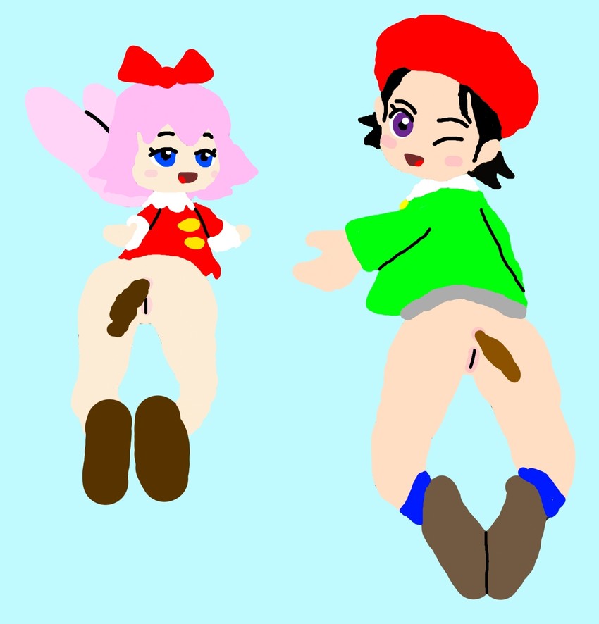 adeleine and ribbon (kirby and 2 more) drawn by nathaniel_villega