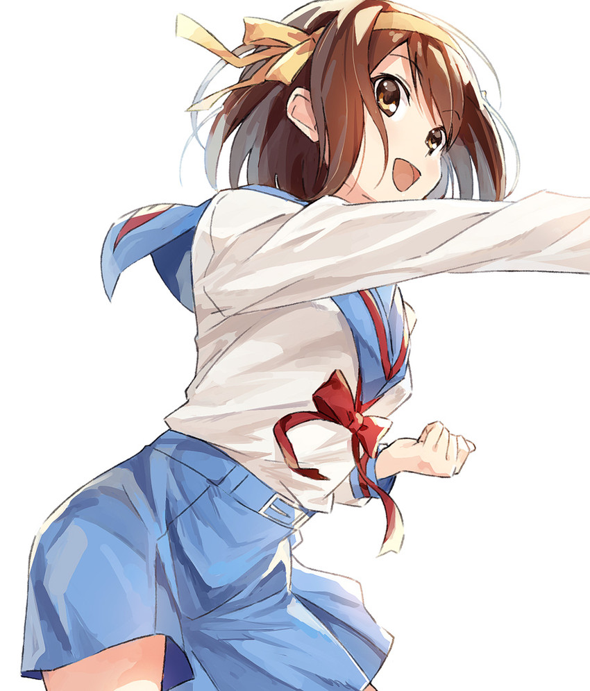 suzumiya haruhi (suzumiya haruhi no yuuutsu) drawn by k-me