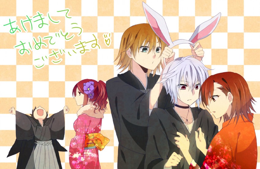 misaka mikoto, accelerator, mugino shizuri, kakine teitoku, and sogiita gunha (toaru majutsu no index) drawn by ryuuki_(hydrangea)