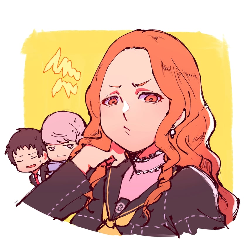 narukami yu, adachi tooru, and ebihara ai (persona and 1 more) drawn by tedty33