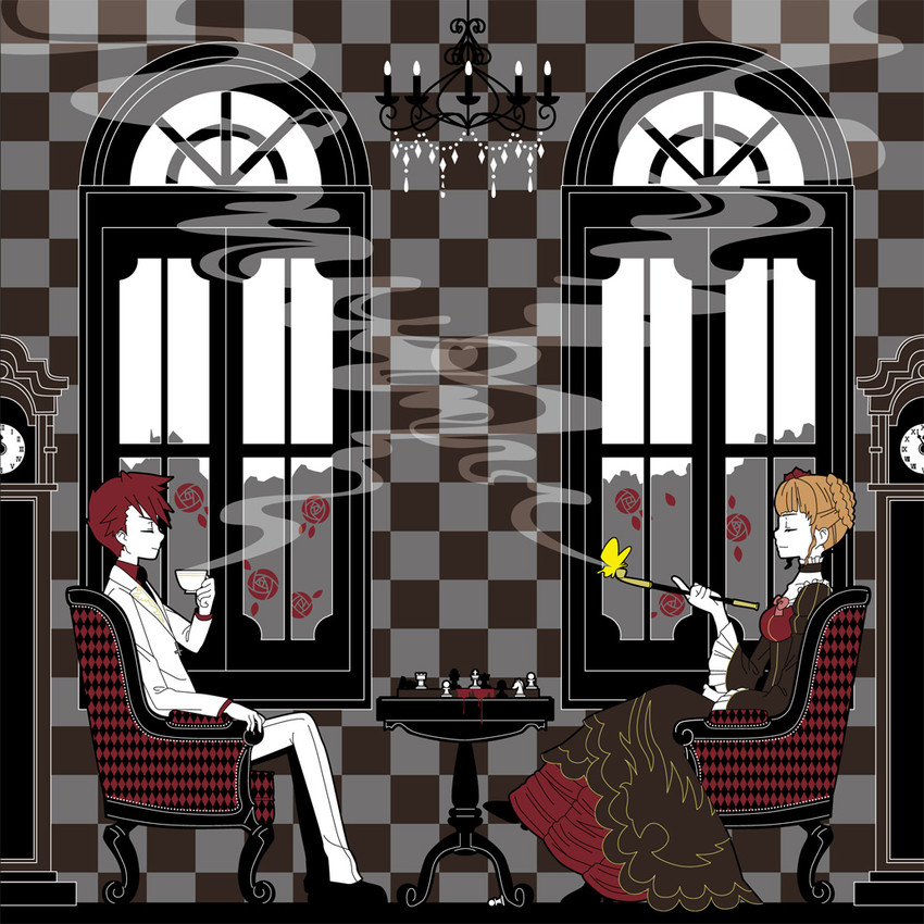 beatrice and ushiromiya battler (umineko no naku koro ni) drawn by m-minato